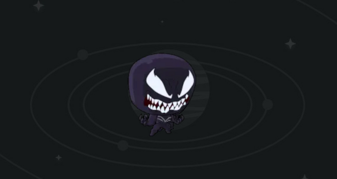 Marvel Chibi Angry Venom Cursor Trail