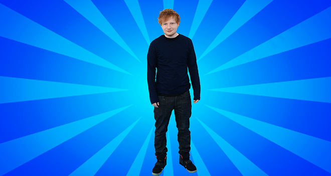 Ed Sheeran cursor trail