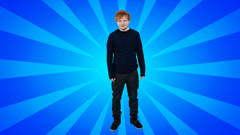 Ed Sheeran cursor trail