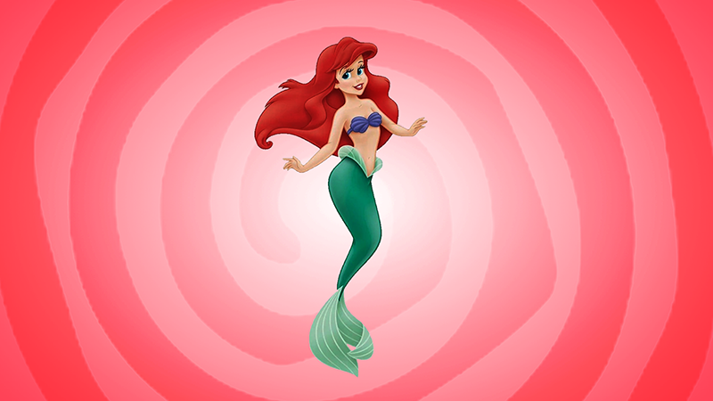 Mermaid Ariel cursor trail