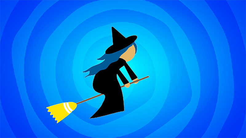 Helloween Witch4 cursor trail