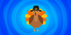 Thanksgiving Day Turkey cursor trail