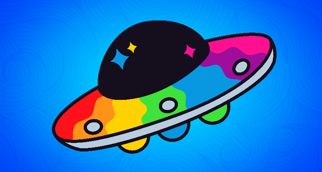 Rainbow Alien Cursor Trail Cursor Trail | Cursor Trails