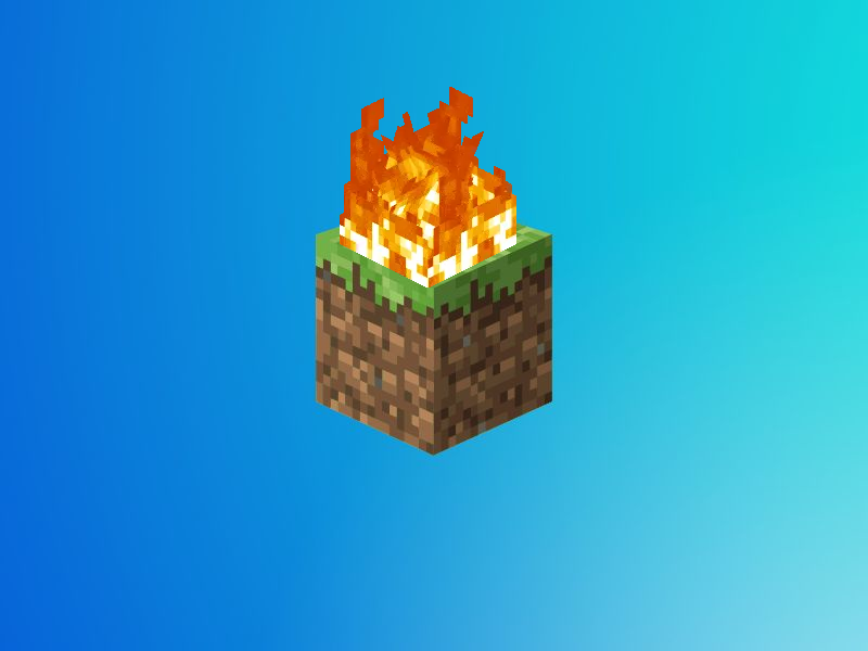 Minecraft Fire Block