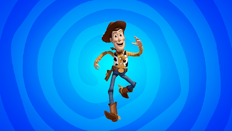 Toy Story Woody cursor trail