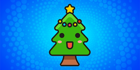 Christmas Tree Smiling cursor trail