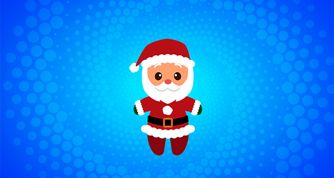 Christmas Santa cursor trail