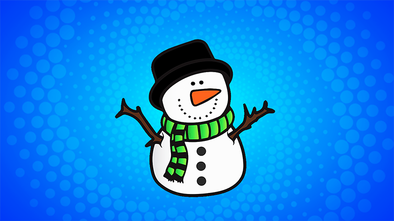 Christmas Snowman Black Hat cursor trail