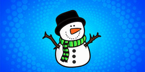 Christmas Snowman Black Hat cursor trail