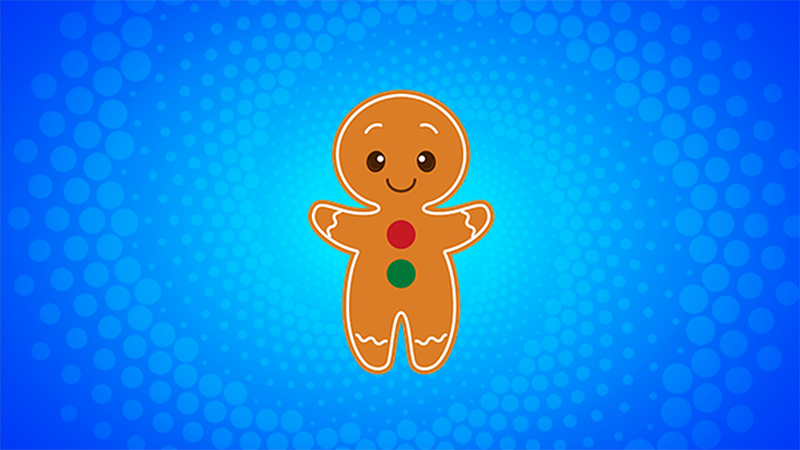 Christmas Cookie Man cursor trail