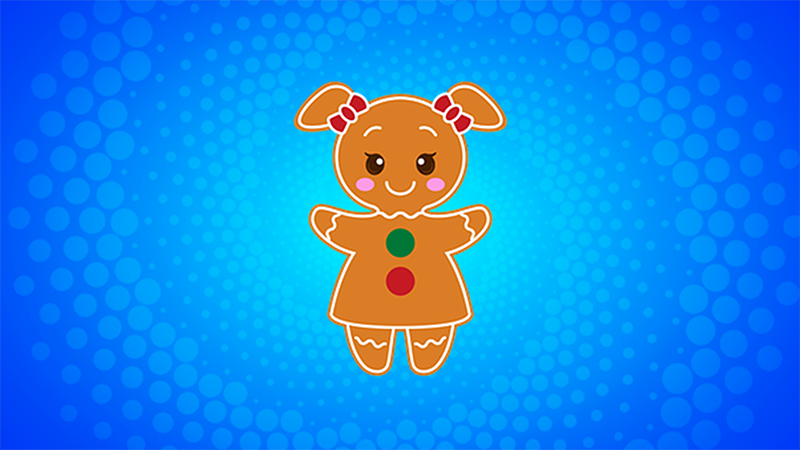 Christmas Cookie Girl cursor trail