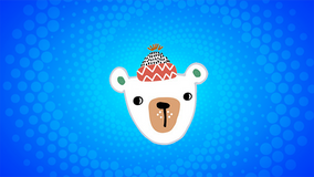 Christmas Bear New Year Hat Cursor Trail