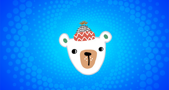 Christmas Bear New Year Hat Cursor Trail