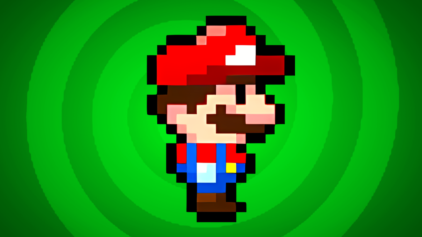 Mario Running Chibi Pixel